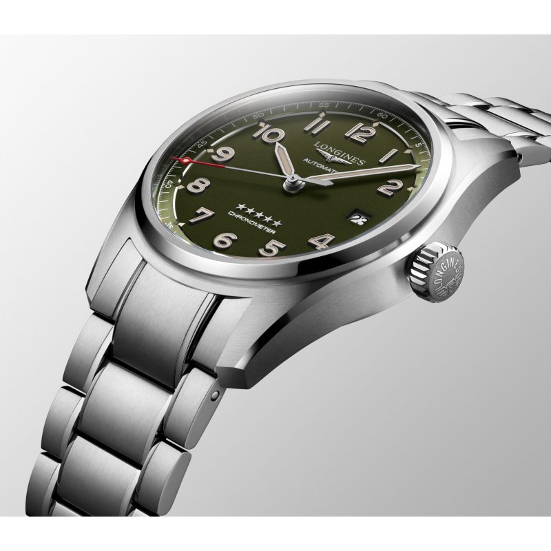 Longines - Longines Spirit - Verde Opaco - Acciaio Inossidabile