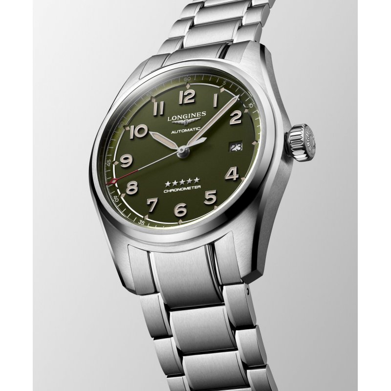 Longines - Longines Spirit - Verde Opaco - Acciaio Inossidabile