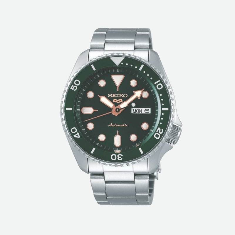Seiko - Orologio 5 Sports Automatico - Uomo - Quadrante Verde
