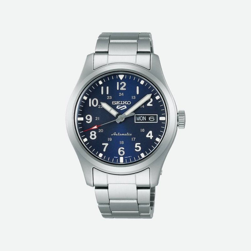 Seiko - Orologio 5 Sports - Uomo - Automatico - Quadrante Blu