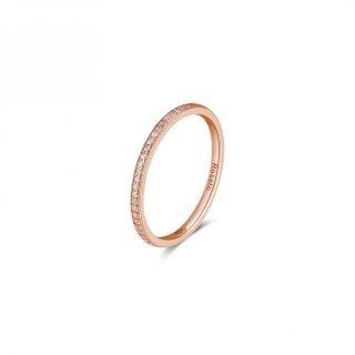 Rosato - Anello Veretta - Placcatura Oro Rosa