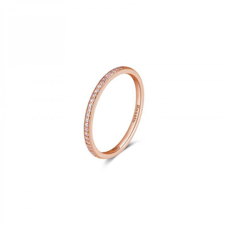 Rosato - Anello Veretta - Placcatura Oro Rosa