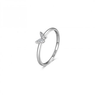 Rosato - Anello Farfalla - Argento 925‰ - Zirconi