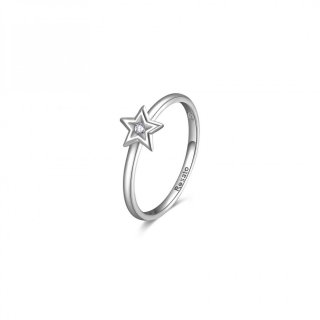 Rosato - Anello Stella - Argento 925‰ - Zirconia Bianca
