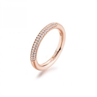 Rosato - Anello Fedina - Placcatura Oro Rosa