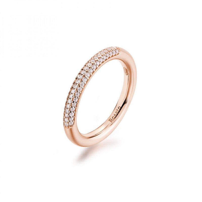 Rosato - Anello Fedina - Placcatura Oro Rosa