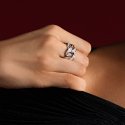 Rosato - Anello Groumette - Argento 925‰ - Zirconi