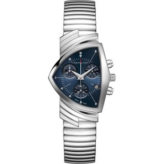 Hamilton - Ventura Chrono Quartz - Acciaio - Blu