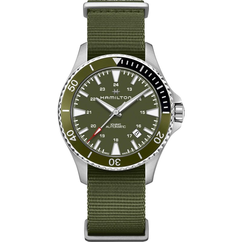 Hamilton - Khaki Navy Scuba Auto - Acciaio - Verde