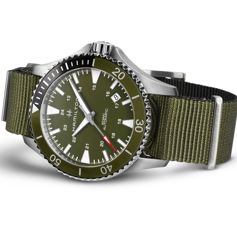 Hamilton - Khaki Navy Scuba Auto - Acciaio - Verde