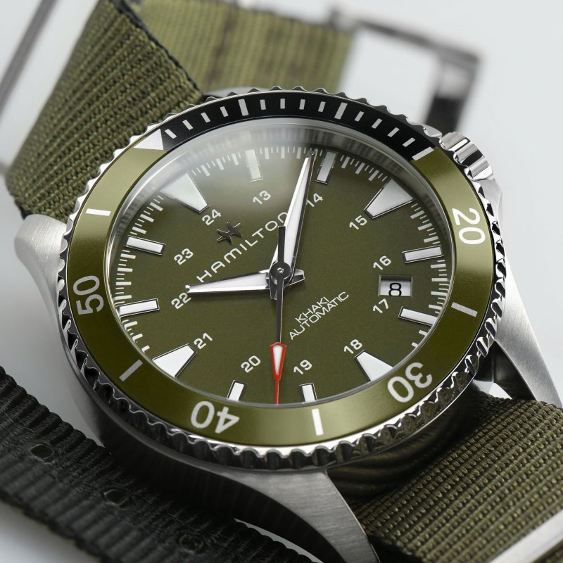 Hamilton - Khaki Navy Scuba Auto - Acciaio - Verde