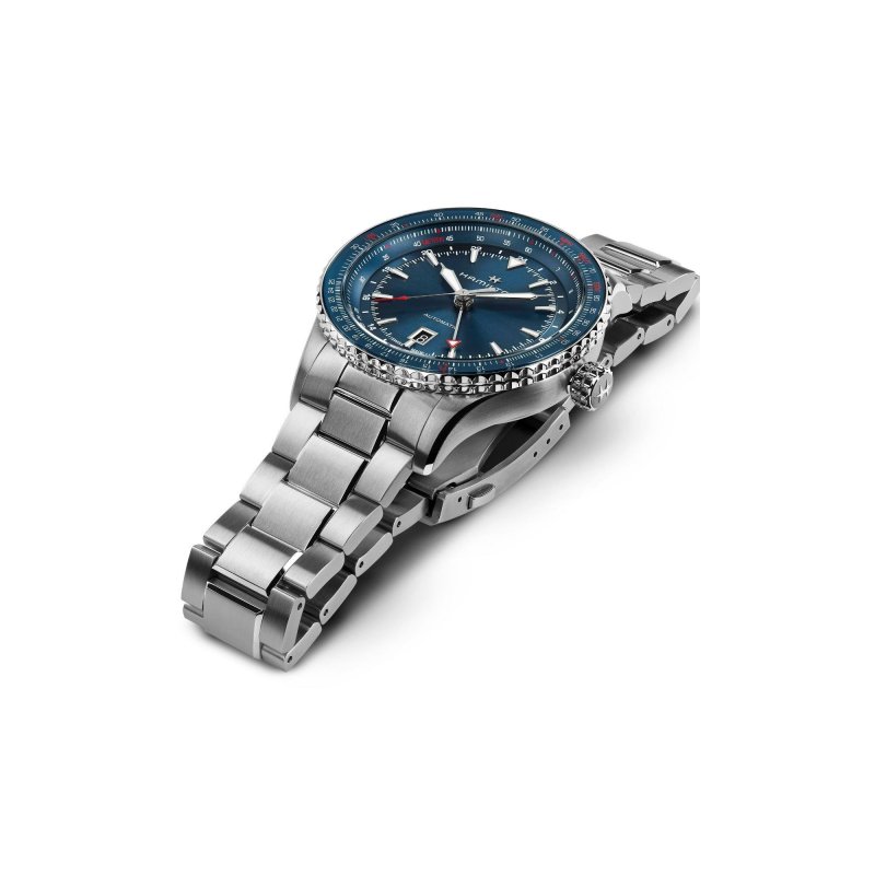 Hamilton - Khaki Aviation - Converter Auto Gmt - Acciaio