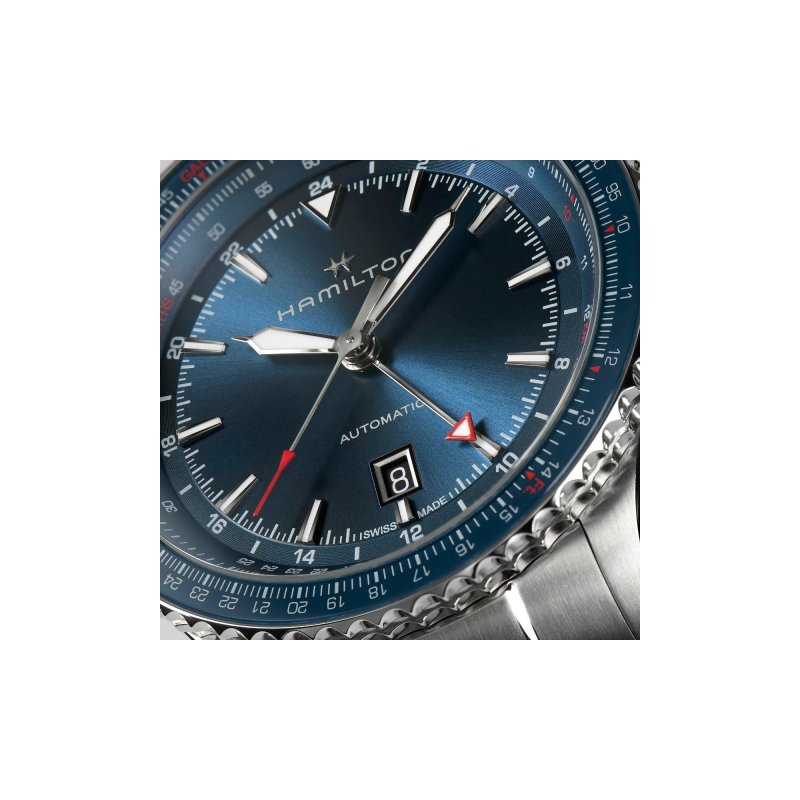 Hamilton - Khaki Aviation - Converter Auto Gmt - Acciaio