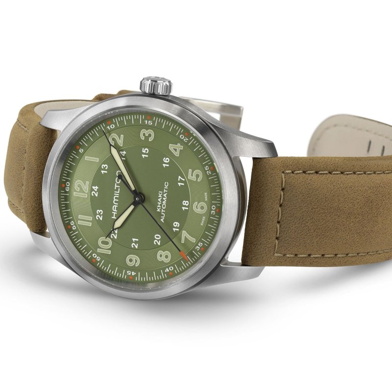 Hamilton - Khaki Field Titanium - Automatico - Verde