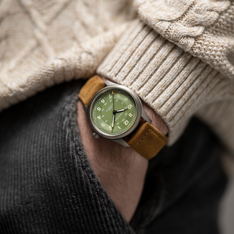 Hamilton - Khaki Field Titanium - Automatico - Verde