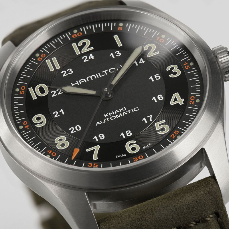 Hamilton - Khaki Field Titanium Auto - Titanio - Nero