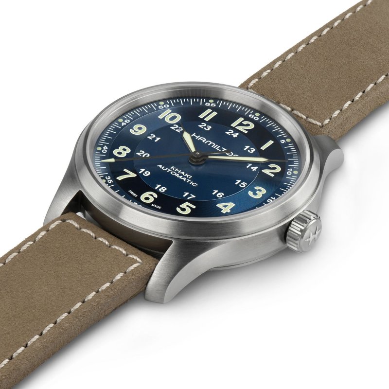 Hamilton - Khaki Field Titanium Auto - Titanio - Blu