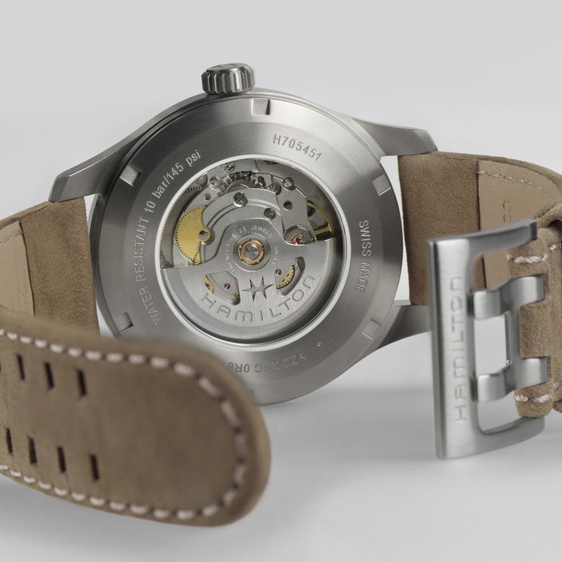 Hamilton - Khaki Field Titanium Auto - Titanio - Blu