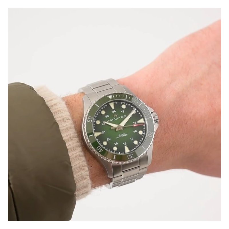 Hamilton - Khaki Navy Scuba Auto - Acciaio - Verde