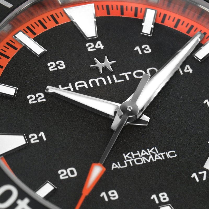 Hamilton - Khaki Navy Scuba Auto - Acciaio - Nero