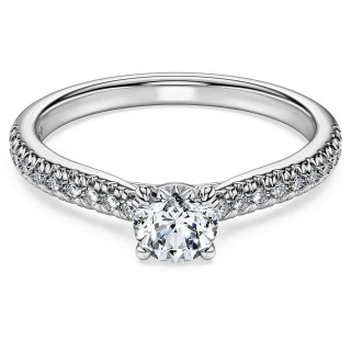 Swarovski - Anello Eternity - Oro Bianco - Diamante