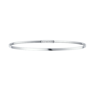 Elements Donnaoro - Bracciale Rigido - Argento Bianco