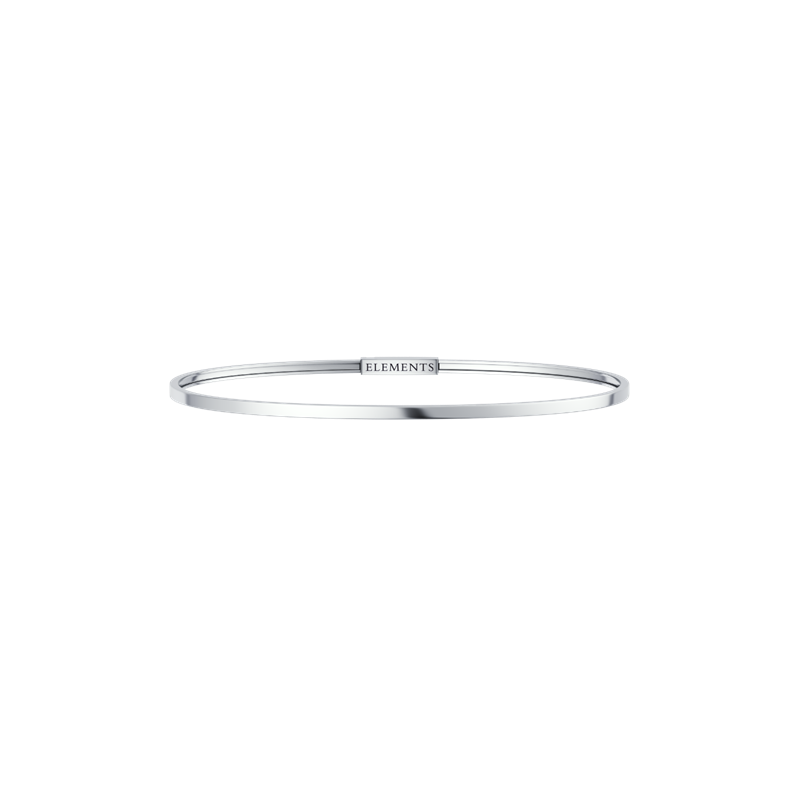 Elements Donnaoro - Bracciale Rigido - Argento Bianco