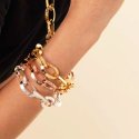 Bracciale Maxi Maglie Ovali Triangoli