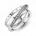 Anello Linee Intrecciate