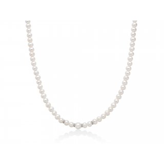 Collana Oro, Perle E Diamante