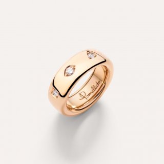 Pomellato - Anello Iconica Slim - Oro Rosa - Diamante