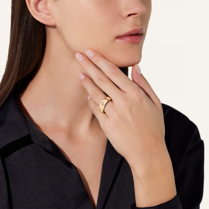 Pomellato - Anello Iconica Slim - Oro Rosa - Diamante