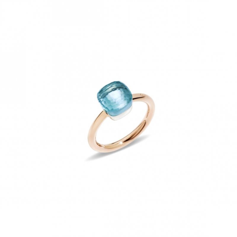 Pomellato - Anello Nudo Petit - Topazio Azzurro