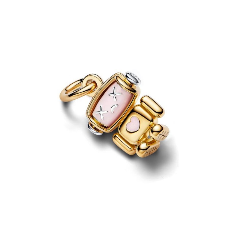 Charm Pendente Robot con testa girevole