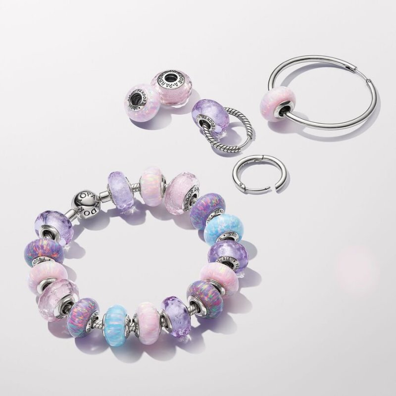 Charm Opale Glitter Viola
