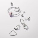 Charm Pendente Cuore dell'Amicizia Opale