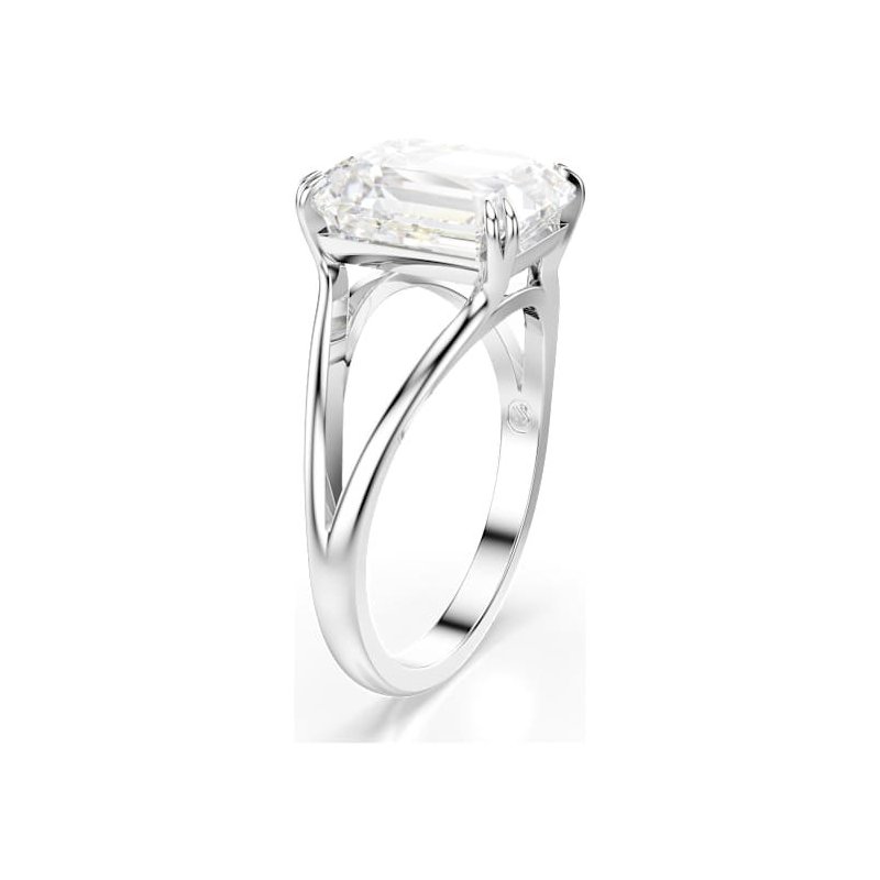 Swarovski - Anello Cocktail Stilla - Bianco - Placcato Rodio