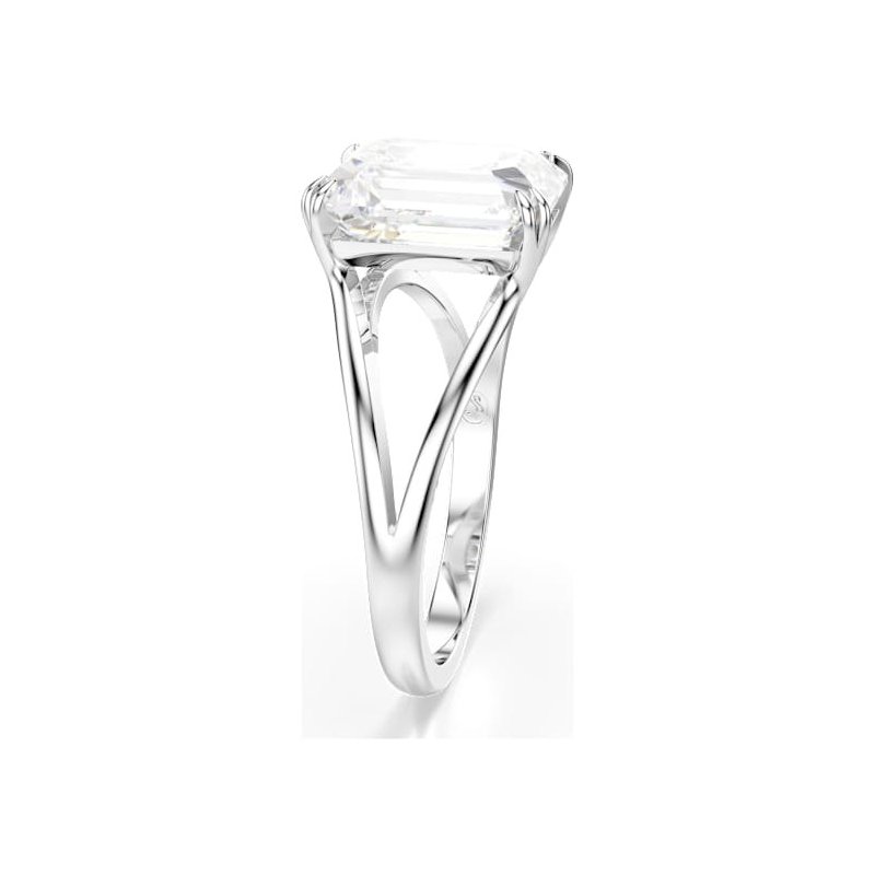 Swarovski - Anello Cocktail Stilla - Bianco - Placcato Rodio