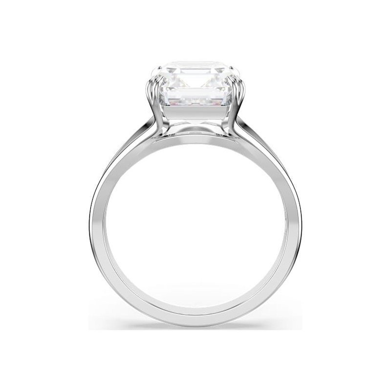 Swarovski - Anello Cocktail Stilla - Bianco - Placcato Rodio