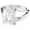Swarovski - Anello Cocktail Stilla - Bianco - Placcato Rodio