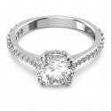 Swarovski - Anello Stilla - Placcato Rodio - Bianco