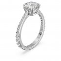 Swarovski - Anello Stilla - Placcato Rodio - Bianco