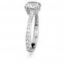 Swarovski - Anello Stilla - Placcato Rodio - Bianco