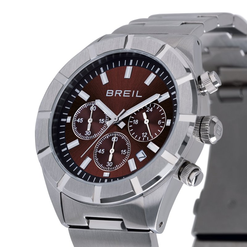 Breil Tribe - Chrono Gent 42 Mm - Acciaio - Marrone