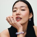 Bracciale Pandora Moments con maglia geometrica e chiusura regolabile