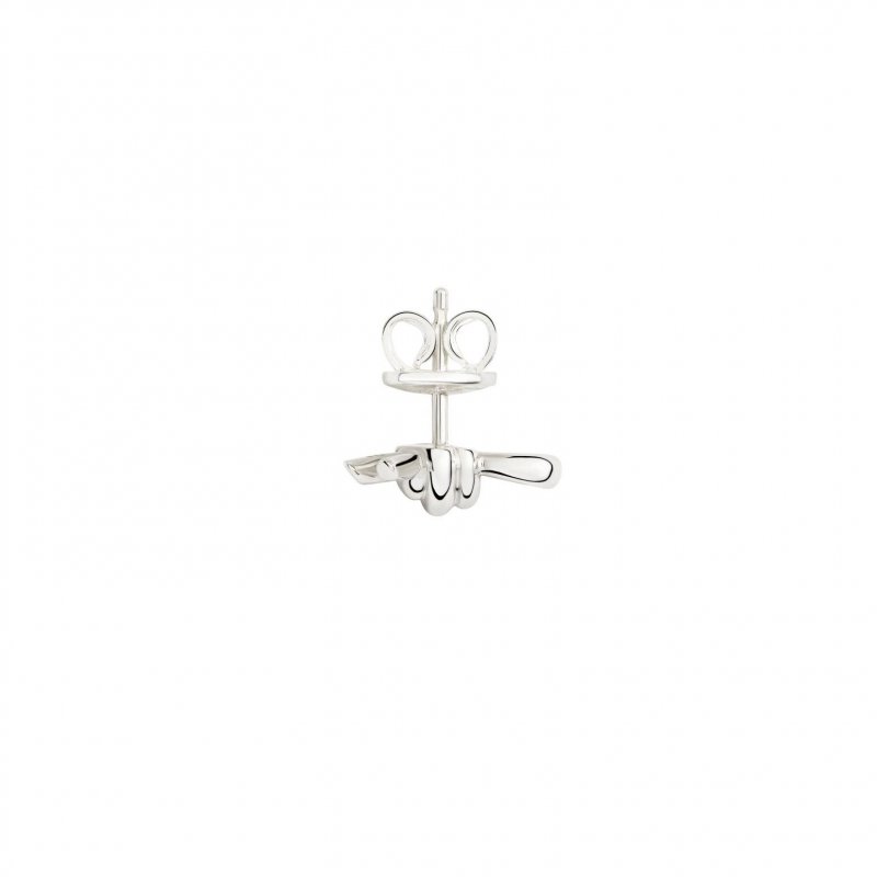 Dodo - Orecchino Stud Nodo - Argento 925