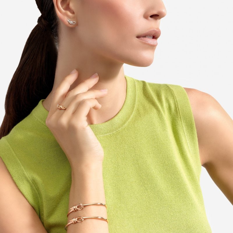 Dodo - Orecchino Stud Nodo - Argento 925