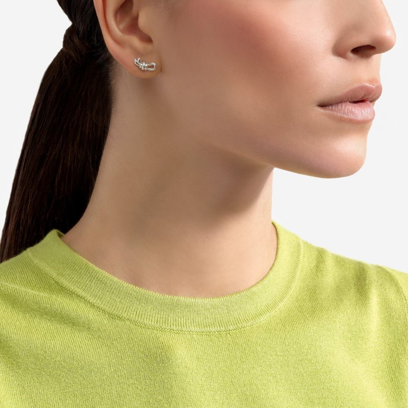 Dodo - Orecchino Stud Nodo - Argento 925