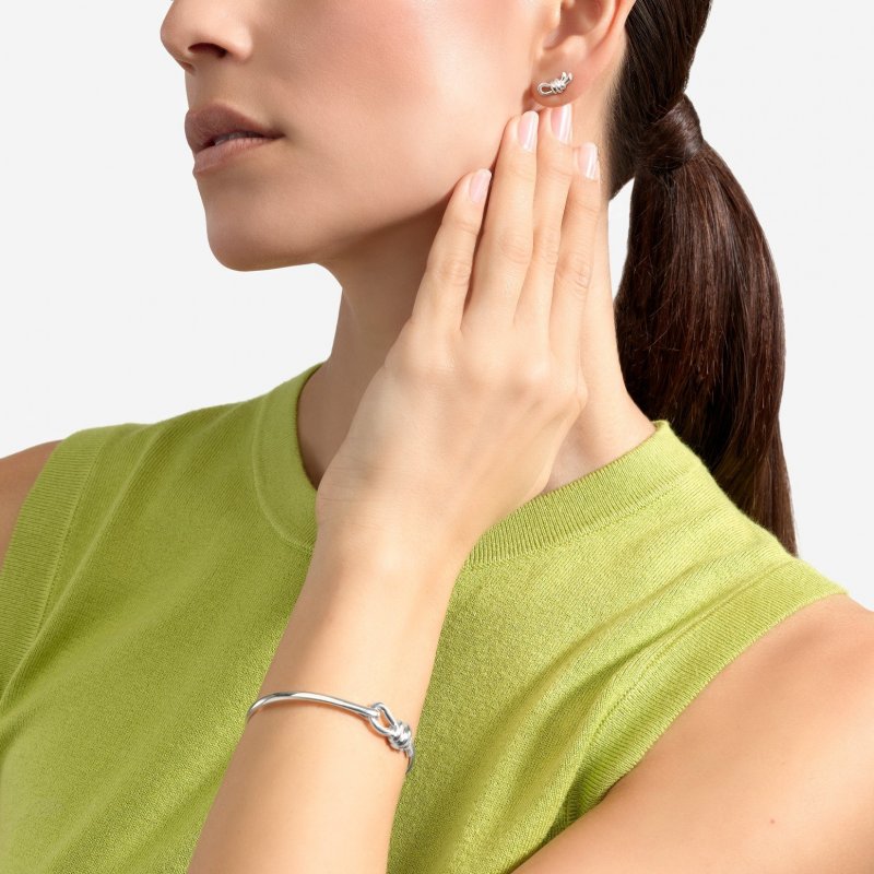 Dodo - Orecchino Stud Nodo - Argento 925