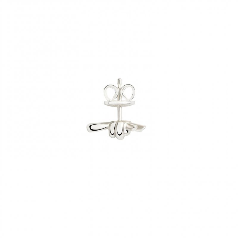 Dodo - Orecchino Stud Nodo - Argento 925